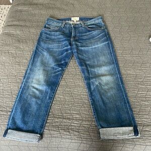 Current/Elliot low rise boyfriend jeans inseam ~25”